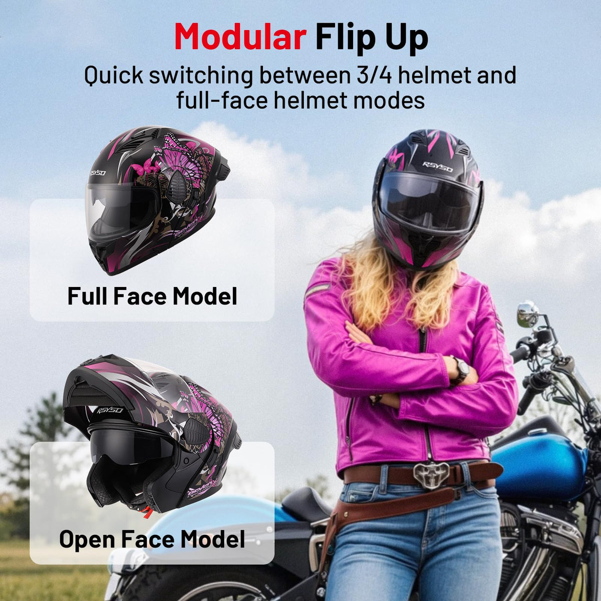 Full Face Motorcycle Helmet E24311