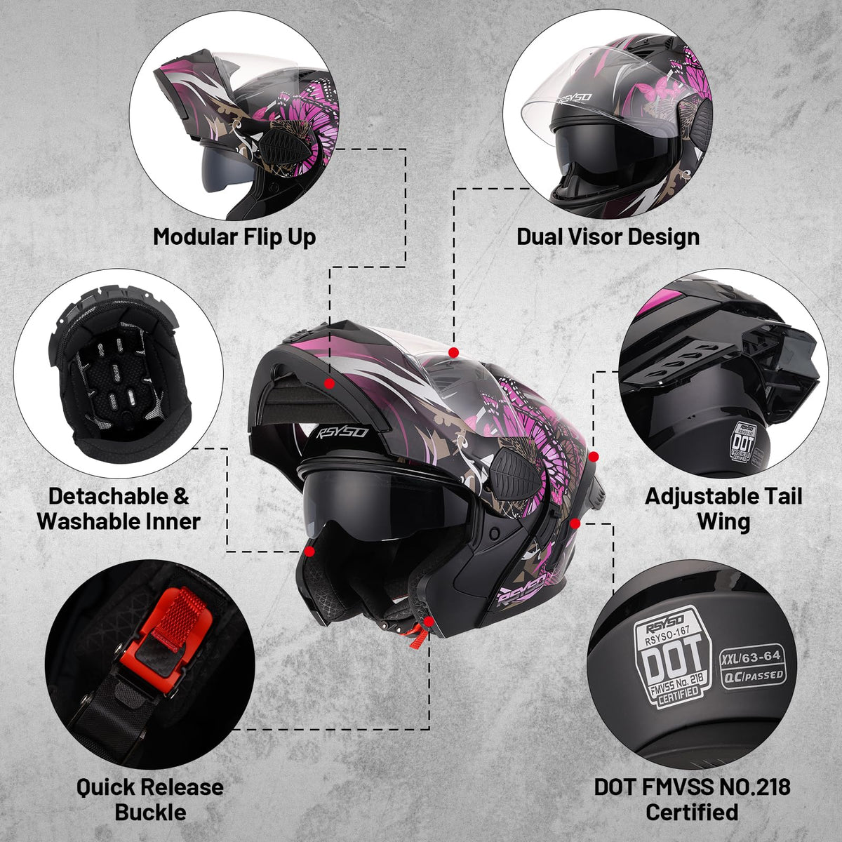 Full Face Motorcycle Helmet E24311