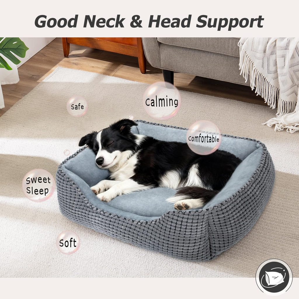 Rectangle Washable Calming Dog Bed S258540