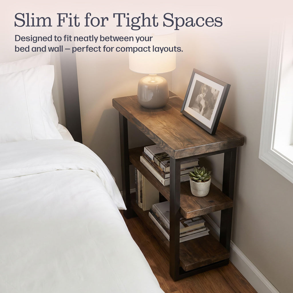 Solid Wood 3-Tier End Table V30606