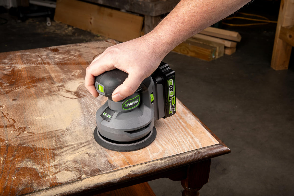 20V Cordless 5in. Orbital Sander with Dust Bag S496