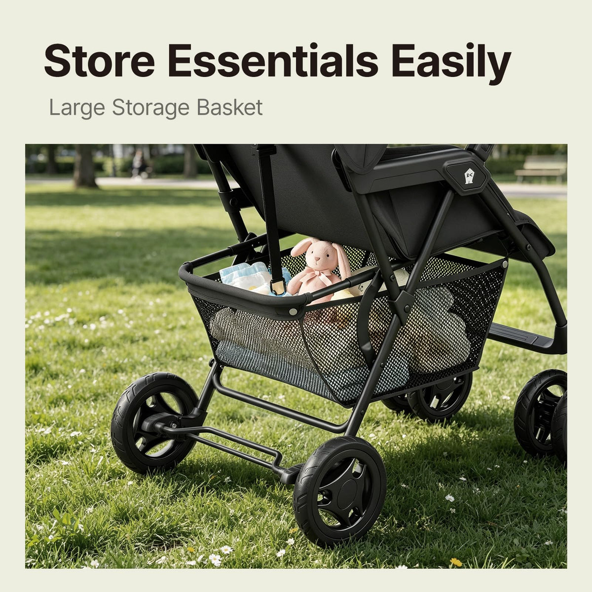 Lightweight Travel Stroller with Near-Flat Recline Seat R662