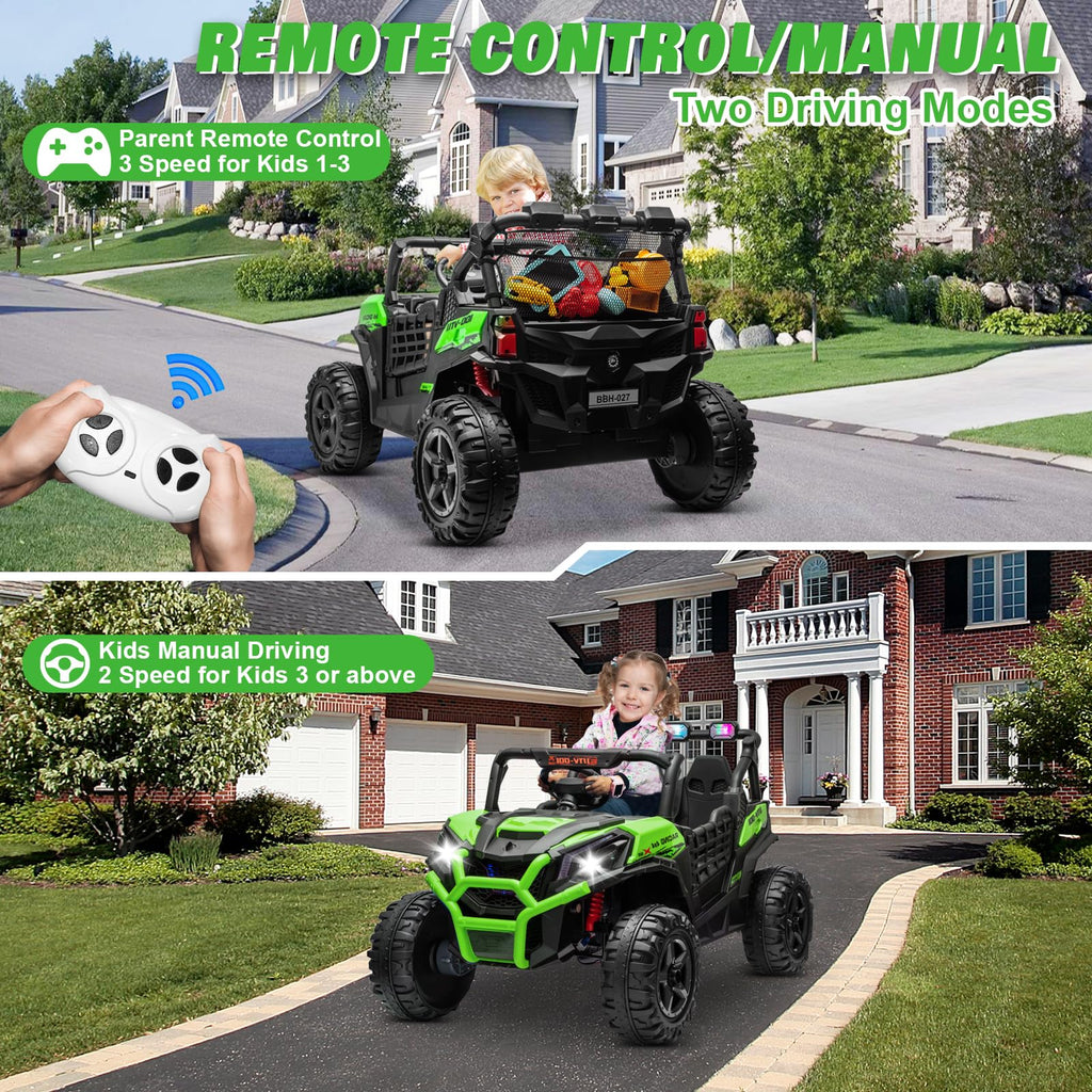 Green 2-Seater Ride On Car Truck I2799