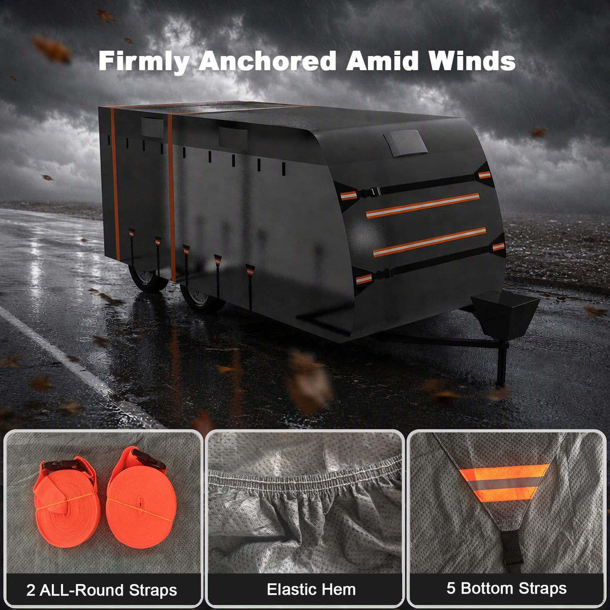 14-16ft 7 Layers Heavy Duty Waterproof Camper Cover T76681
