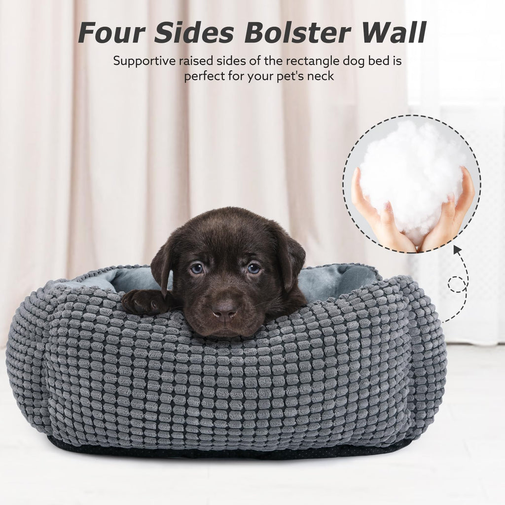 Rectangle Washable Calming Dog Bed S258540