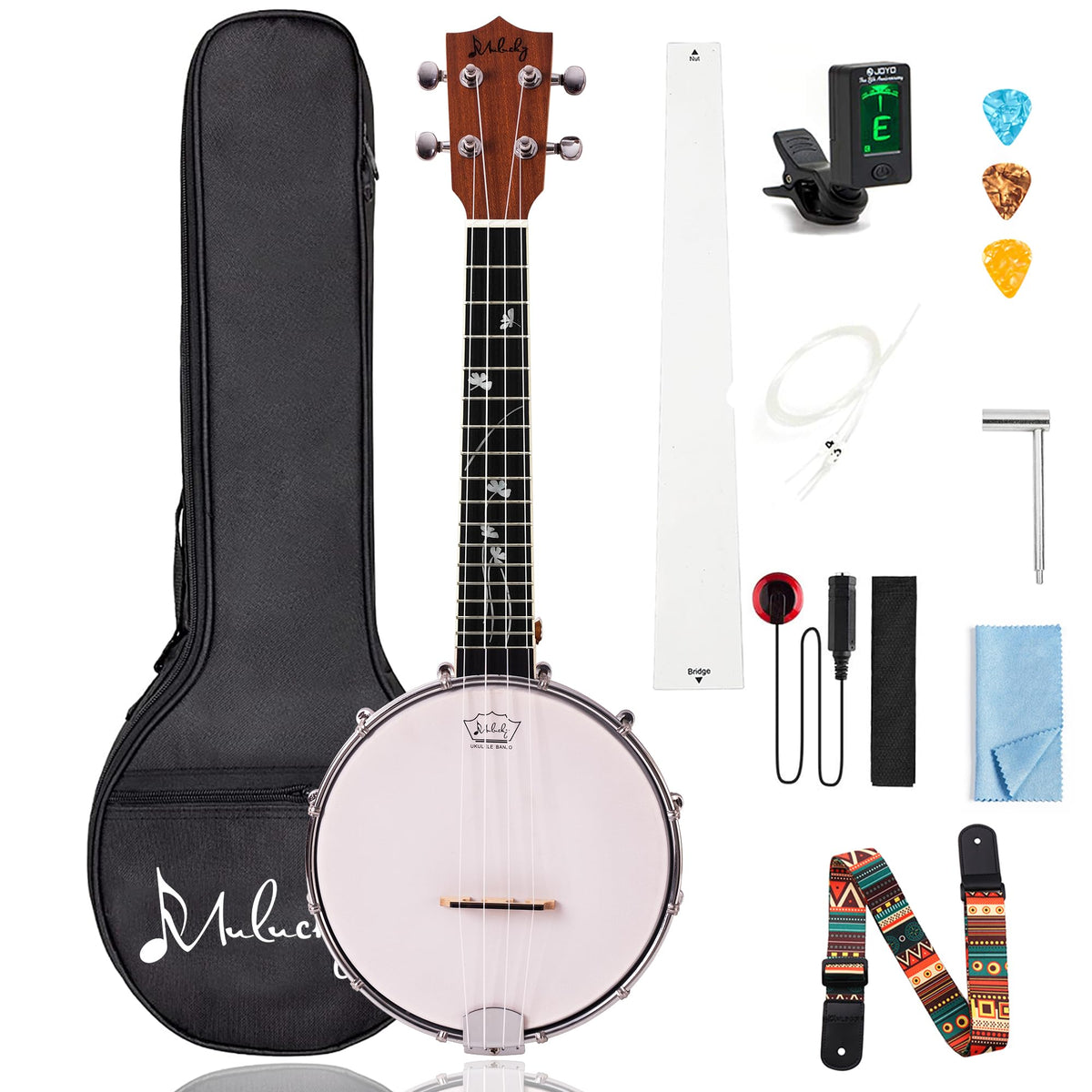23" Sapele Wood Banjo Ukulele C138