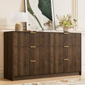 Walnut 6 Drawer Dresser S58828