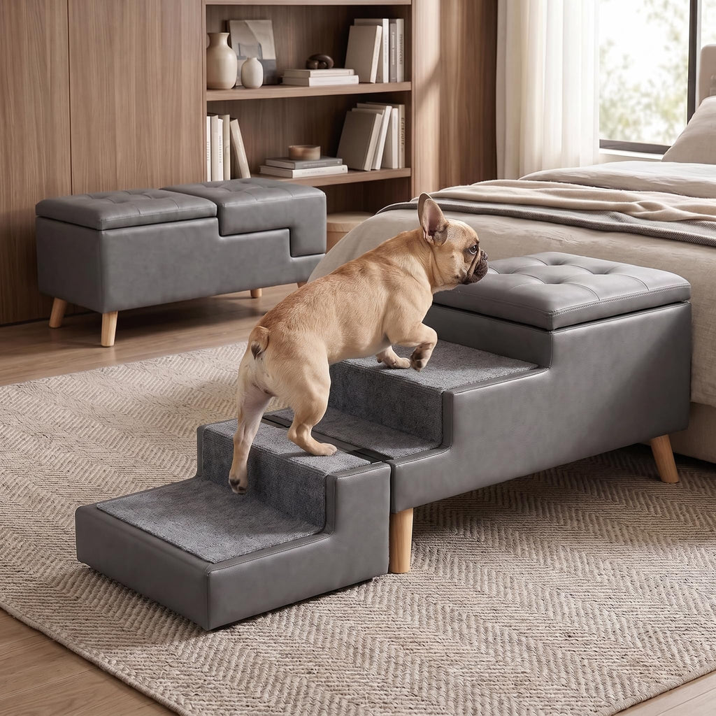 Leather Dog Stairs N322608