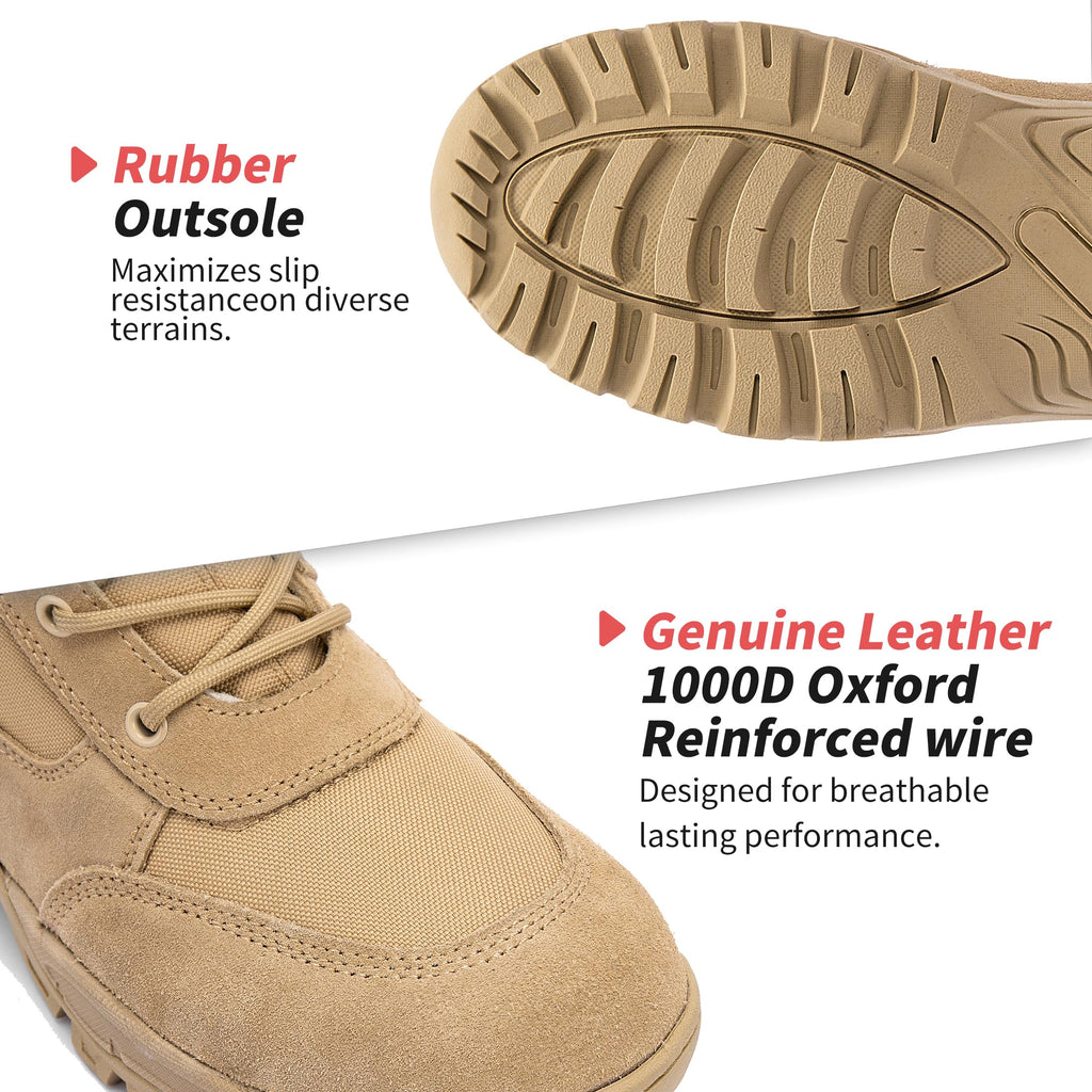 8-Inch Lightweight Tactical Boots with Side Zipper R462626