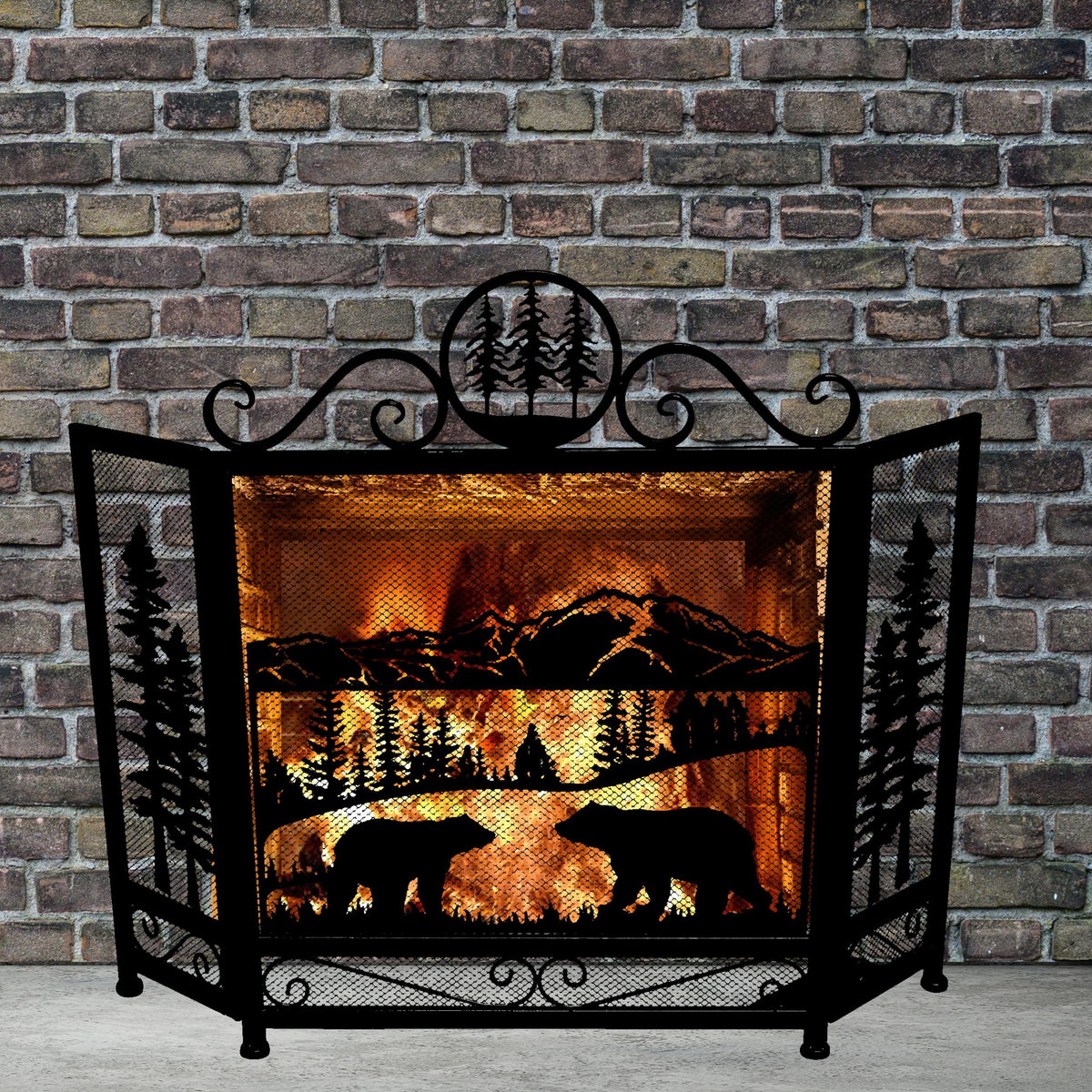 3-Panel Fireplace Screen Y1697